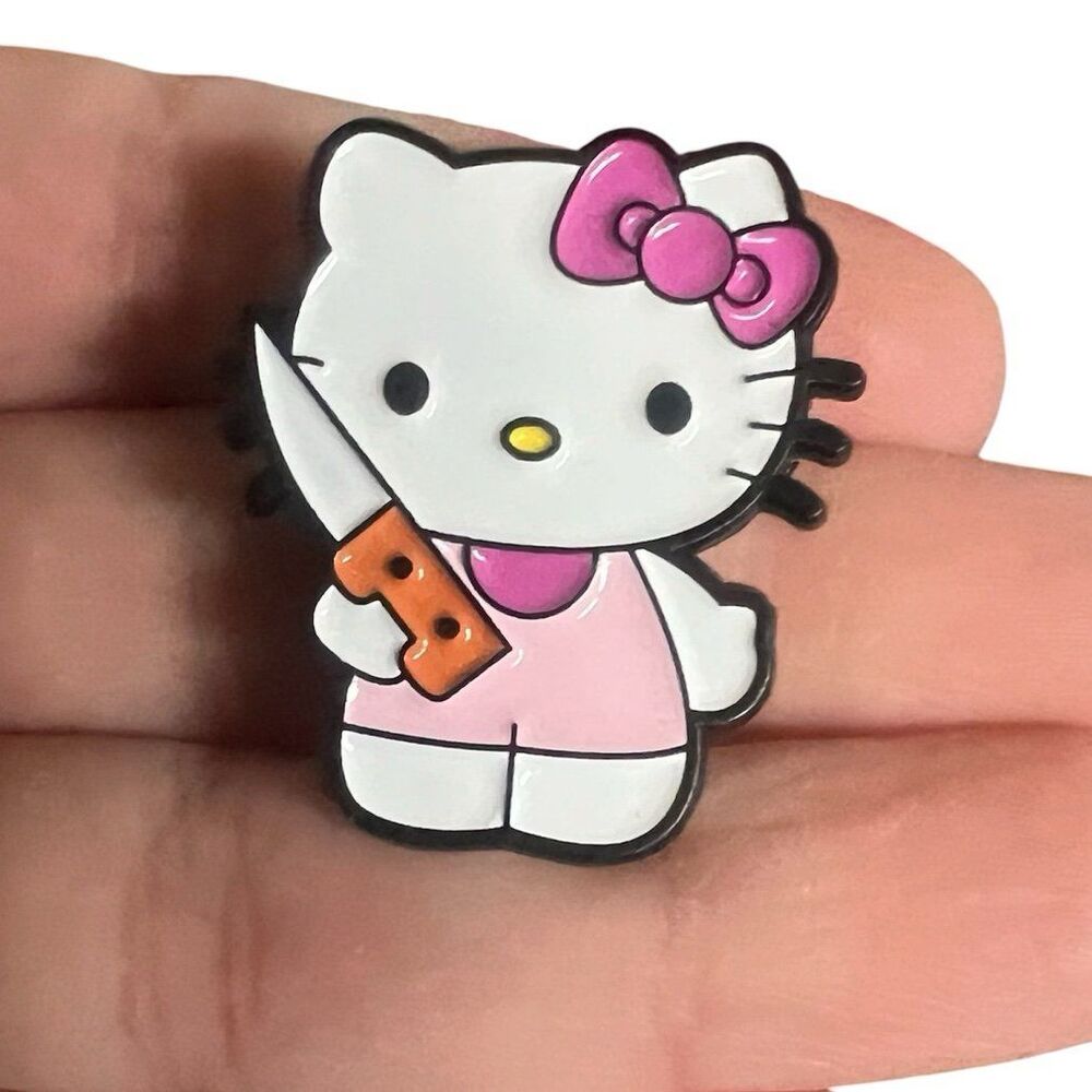 Hello Kitty Kitchen Knife Enamel Pin